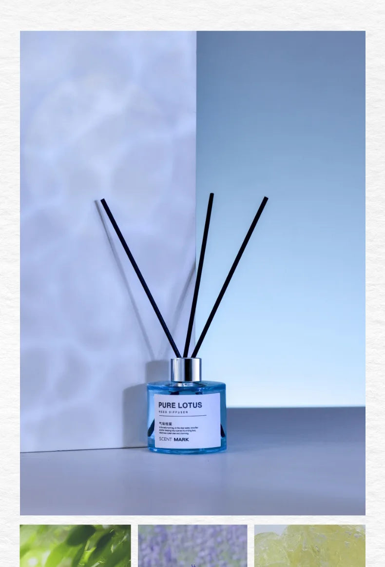 50ml Reed Diffuser Bottle with Essential Oil Lavender Rose Jasmine Diffuser Sets Hotel Home Fragrance Oil Air Freshener Oil