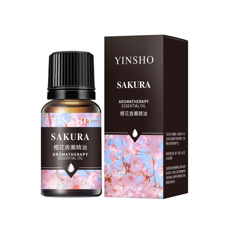 12 Flavors Essential Oils for Aroma Diffuser Air Humidifier Home Water-soluble 10ml Air Freshener Scents Fragrance Oil Perfume