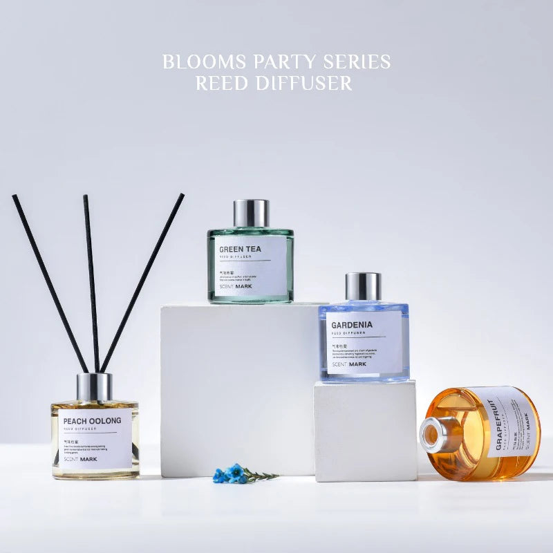 50ml Reed Diffuser Bottle with Essential Oil Lavender Rose Jasmine Diffuser Sets Hotel Home Fragrance Oil Air Freshener Oil